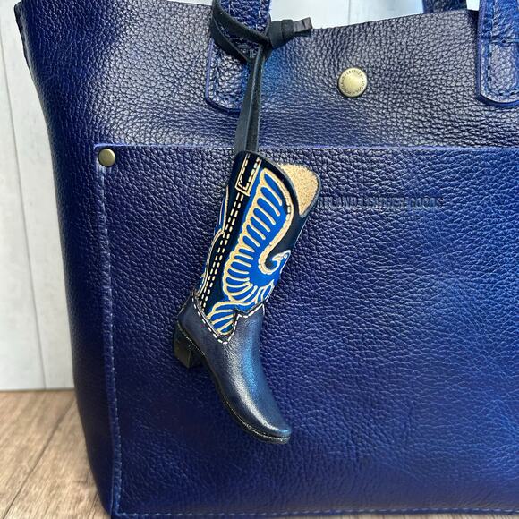Western Leather Purse Charm Cowboy Boot Bag Charm NeW FAST SHIP - Picture 1 of 7